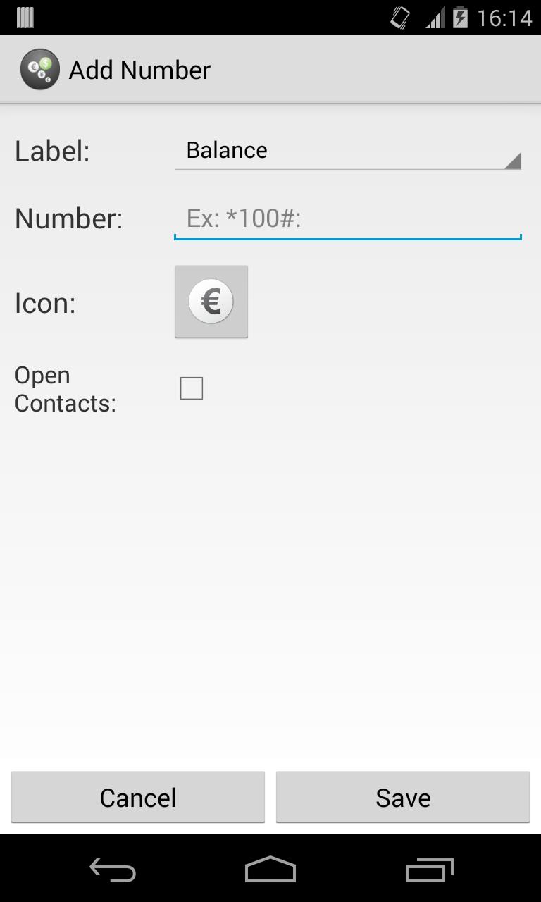 CheckBalance Widget