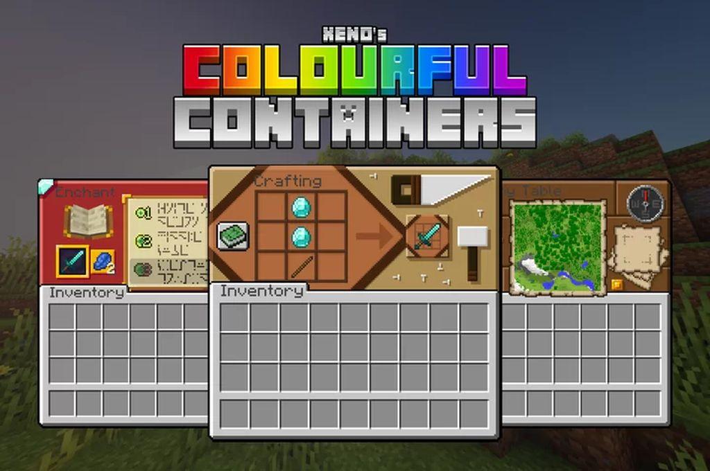 五颜六色的容器GUI（Colourful Containers GUI）资源包