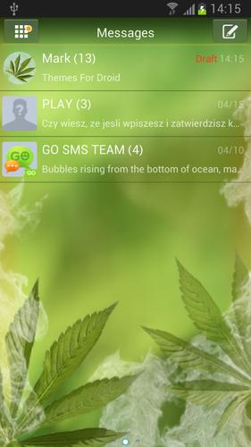 Weed Ganja Theme for GO SMS