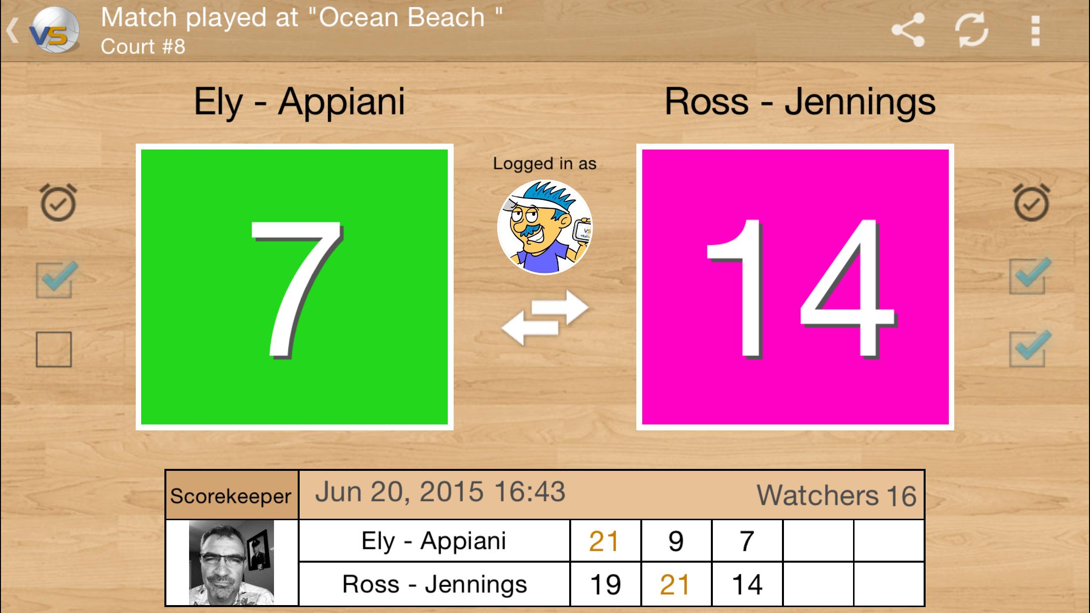 VBALLSCORE - Free Scoreboard