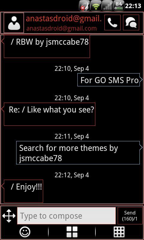 RBW GO SMS Pro Theme (free)