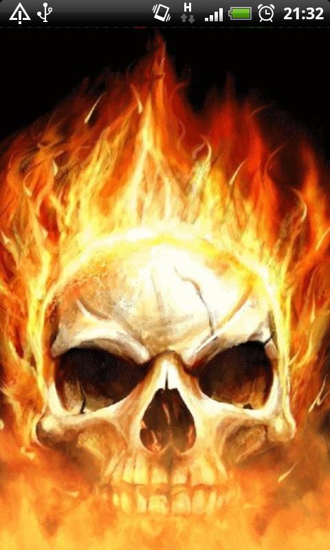 Skull Flames of Death LWP