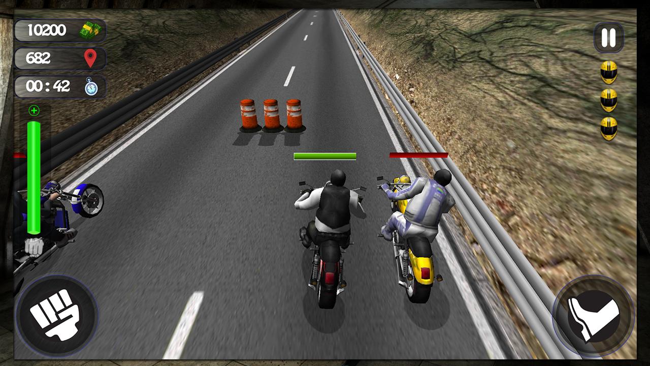 Traffic Attack Rider :3D Stunt