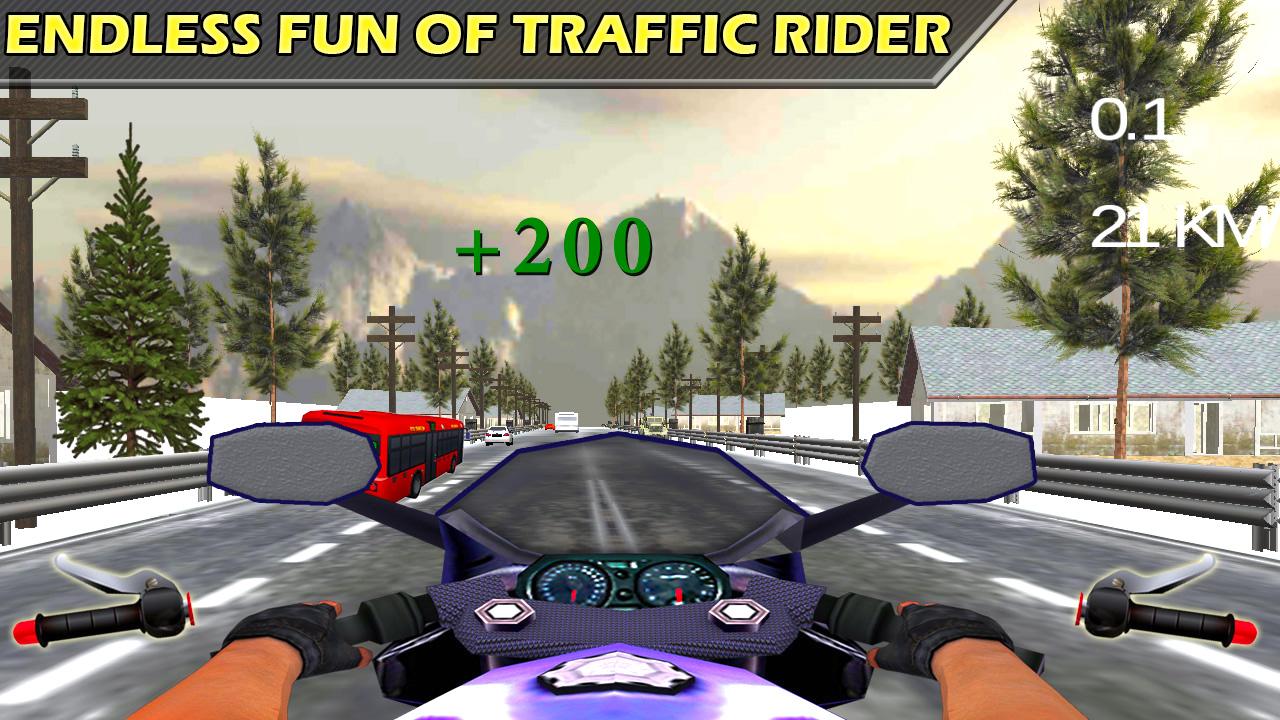 Bike Racing Traffic Highway Speed Rider